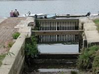 water gate on canal